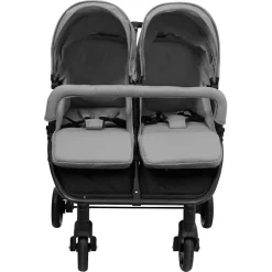 Tweelingbuggy staal en zwart>vidaXL Best