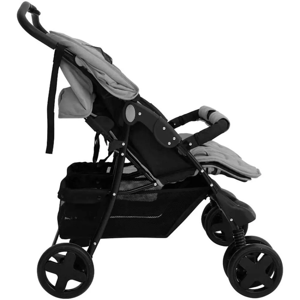 Tweelingkinderwagen staal>vidaXL Sale