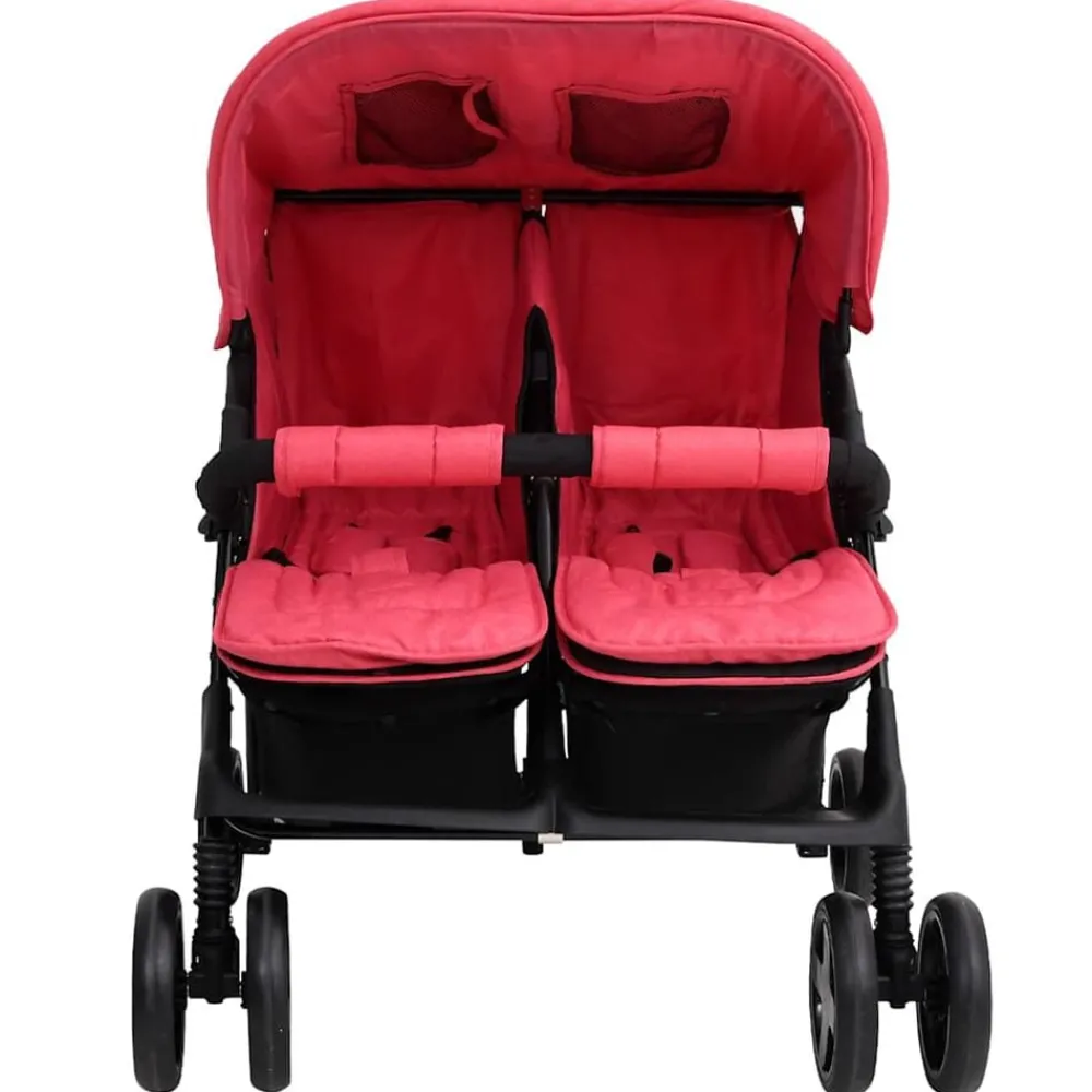 Tweelingkinderwagen staal>vidaXL Hot