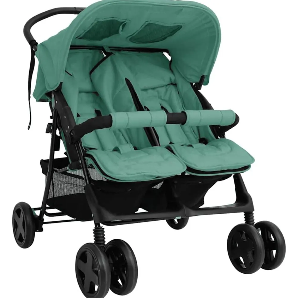 Tweelingkinderwagen staal>vidaXL Sale