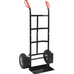 Gereedschap*vidaXL Uitschuifbare handkar en Rood 57 x 46 x 113 cm Staal Zwart