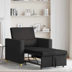 Uittrekbaar slaapbank eenpersoons 90 x 165 x 87 cm Stof><noscript><img width=