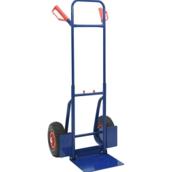 Gereedschap*vidaXL Uittrekbare handkar en Rood 49,5 x 53 x 114 cm Staal Blauw