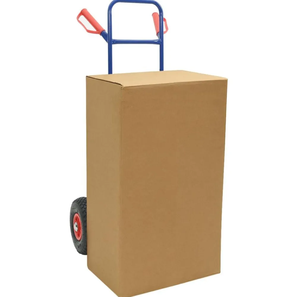 Gereedschap*vidaXL Uittrekbare handkar en Rood 49,5 x 53 x 114 cm Staal Blauw