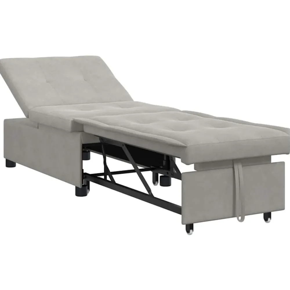 Uittrekbare Slaapbank 194 x 67 x 82 cm Microvezel>vidaXL Sale