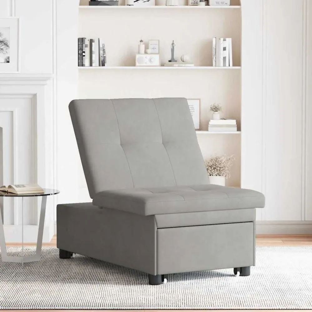 Uittrekbare Slaapbank 194 x 67 x 82 cm Microvezel>vidaXL Sale