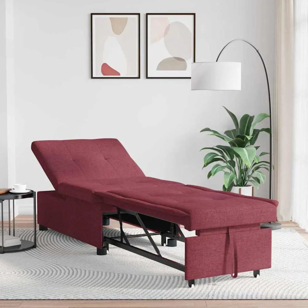 Uittrekbare Slaapbank 194 x 50 x 82 cm Stof>vidaXL Best
