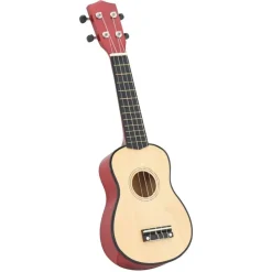 Kunst & Entertainment*vidaXL Ukuleleset met tas voor kinderen sopraan 21'' lichthoutkleurig Lichtbruin