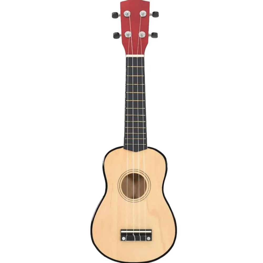 Kunst & Entertainment*vidaXL Ukuleleset met tas voor kinderen sopraan 21'' lichthoutkleurig Lichtbruin