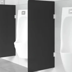 Sanitair & Loodgietersbenodigdheden*vidaXL Urinoirschot wandgemonteerd 90x40 cm gehard glas Zwart