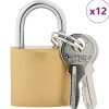 Sloten & Sleutels*vidaXL U-slot met sleutels 12 pcs Koper IJzer