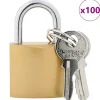 U-slot met sleutels 100 pcs Koper IJzer>vidaXL Clearance