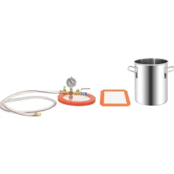 Vacuümkamer 5,5 L roestvrij staal><noscript><img width=