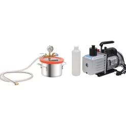 Pompen*vidaXL Vacuümkamer met 2-traps pomp 3,7 L