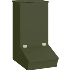 Huisdierbenodigdheden*vidaXL Varkensvoeder Olijf Groen 55 x 38 x 76 cm Koudgewalst Staal Olijfgroen