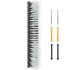 Agrarische Sector*vidaXL Vee borstels Zwart en 50 x 10 x 6.5 cm Kunststof en Staal Wit