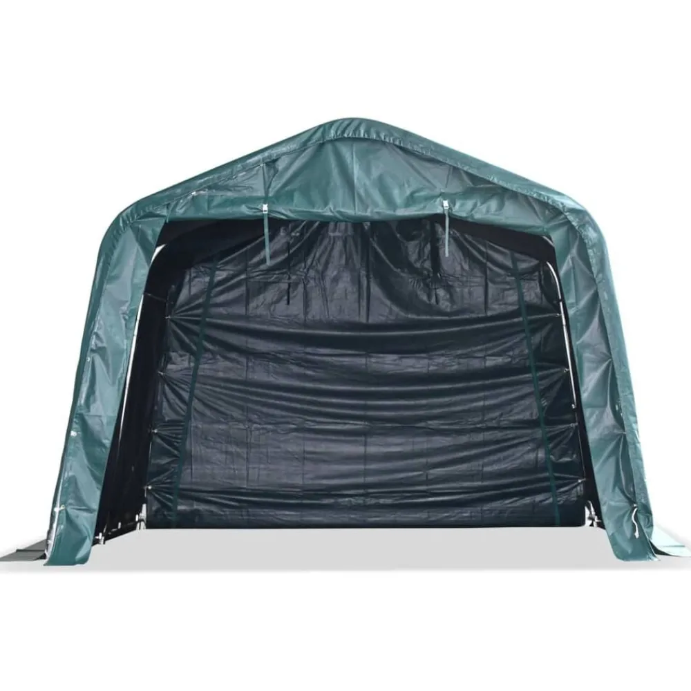 Agrarische Sector*vidaXL Veetent verwijderbaar 550 g/m² 3,3x3,2 m PVC donkergroen