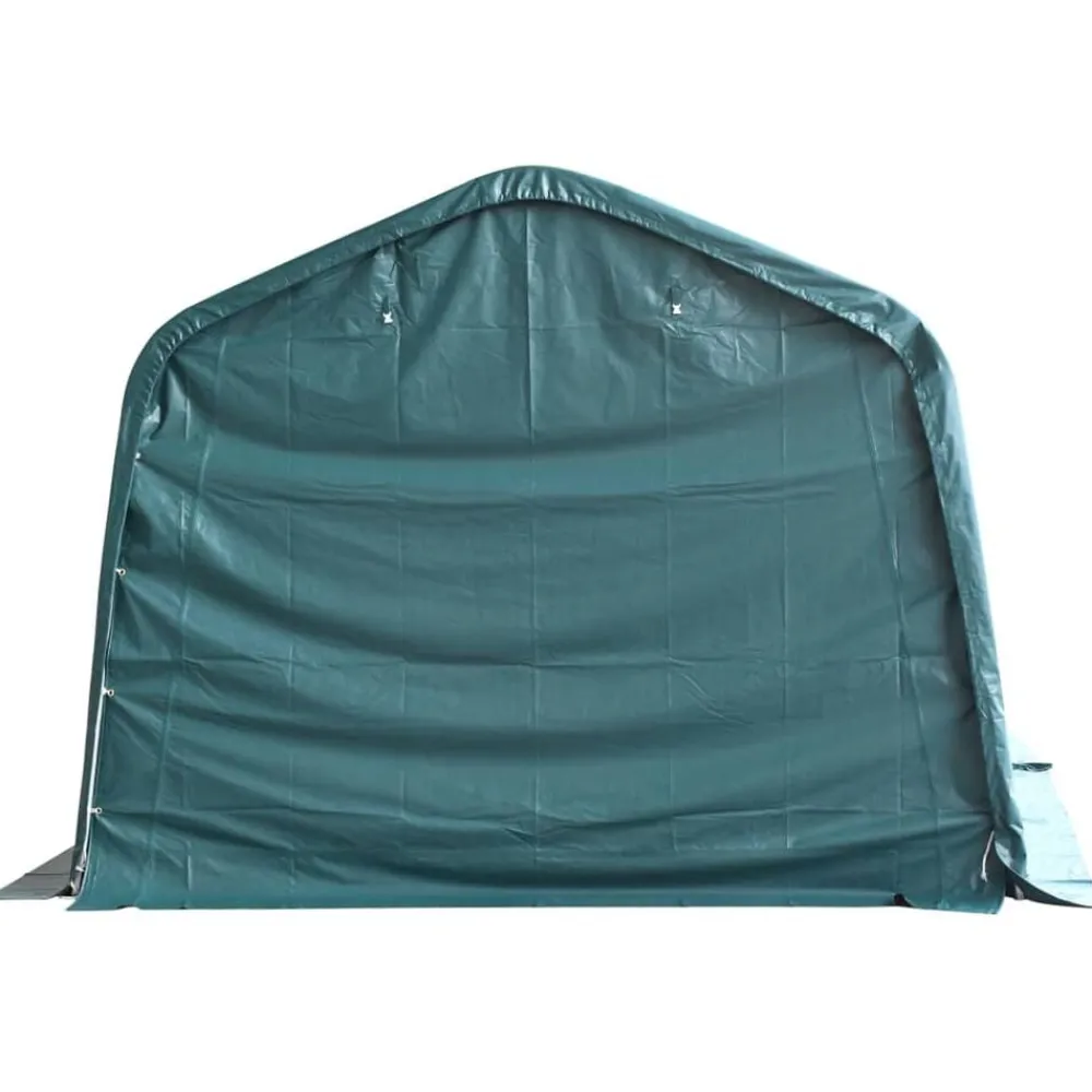 Agrarische Sector*vidaXL Veetent verwijderbaar 550 g/m² 3,3x3,2 m PVC donkergroen