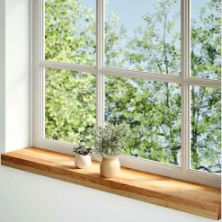 Bouwmaterialen*vidaXL Vensterbanken 2 st 70x15x2 cm massief eikenhout Lichtbruin