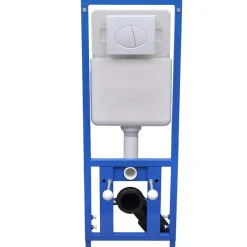 Sanitair & Loodgietersbenodigdheden*vidaXL Verborgen hoge stortbak 11 L 41x41x(110-125)cm