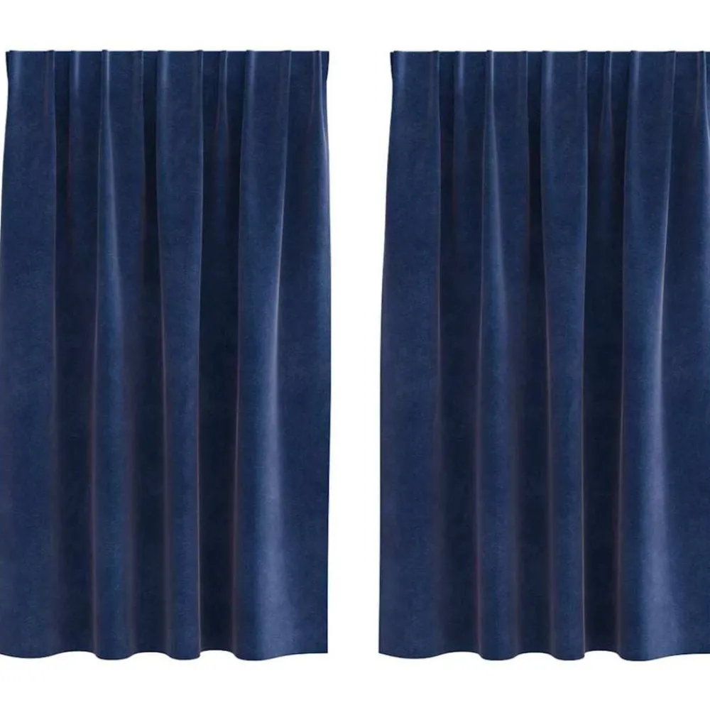 Verduisterende gordijnen 2 pcs 140 x 140 cm Fluweel>vidaXL Sale