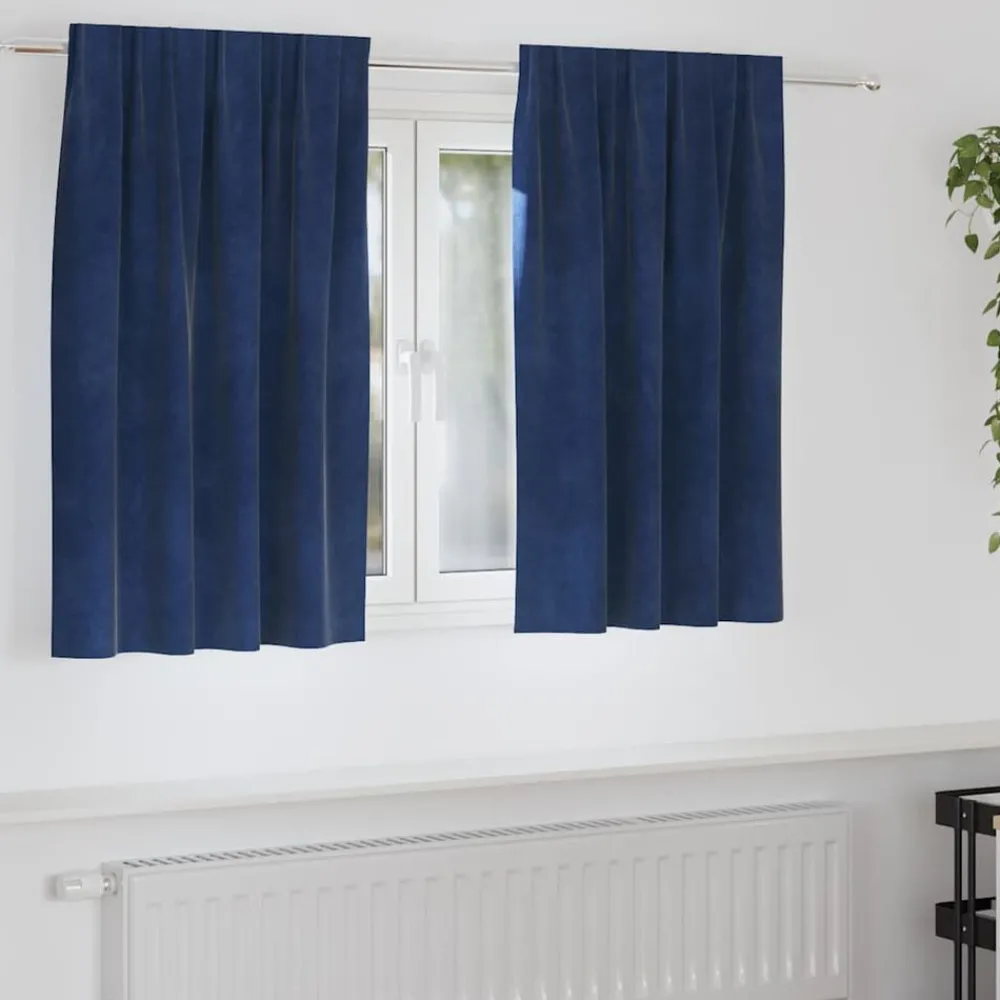 Verduisterende gordijnen 2 pcs 140 x 140 cm Fluweel>vidaXL Sale