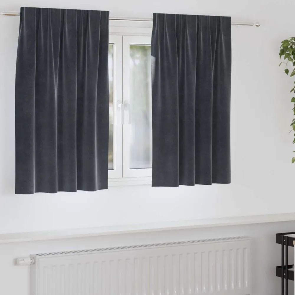 Verduisterende gordijnen 2 pcs 140 x 140 cm Fluweel>vidaXL Hot