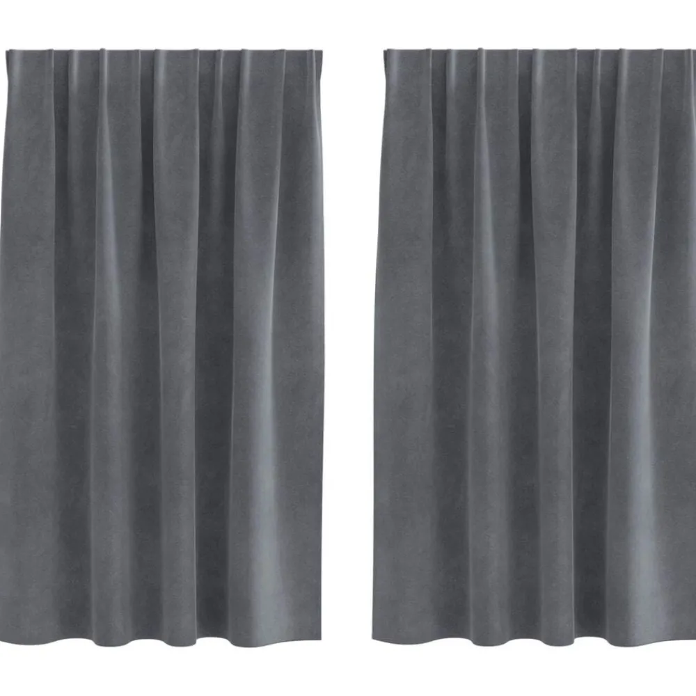 Verduisterende gordijnen 2 pcs 140 x 140 cm Fluweel>vidaXL Online