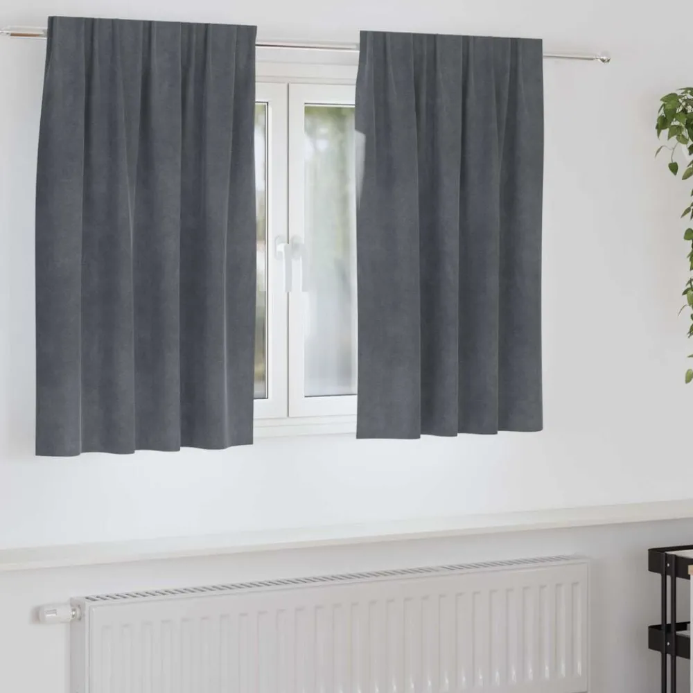Verduisterende gordijnen 2 pcs 140 x 140 cm Fluweel>vidaXL Online