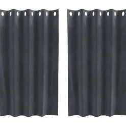 Woon- & Tuinaccessoires*vidaXL Verduisterende gordijnen 2 pcs 140 x 140 cm Fluweel Lichtgrijs
