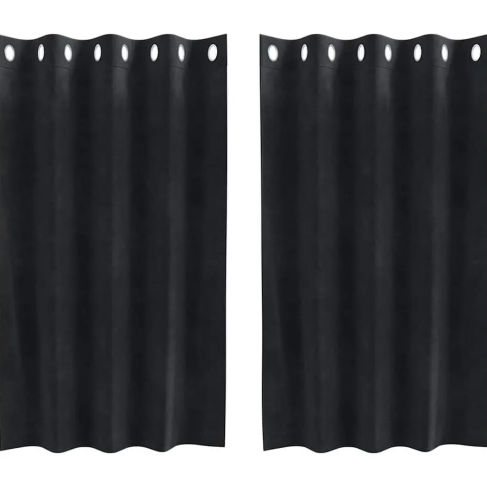 Verduisterende gordijnen 2 pcs 140 x 140 cm Fluweel>vidaXL New