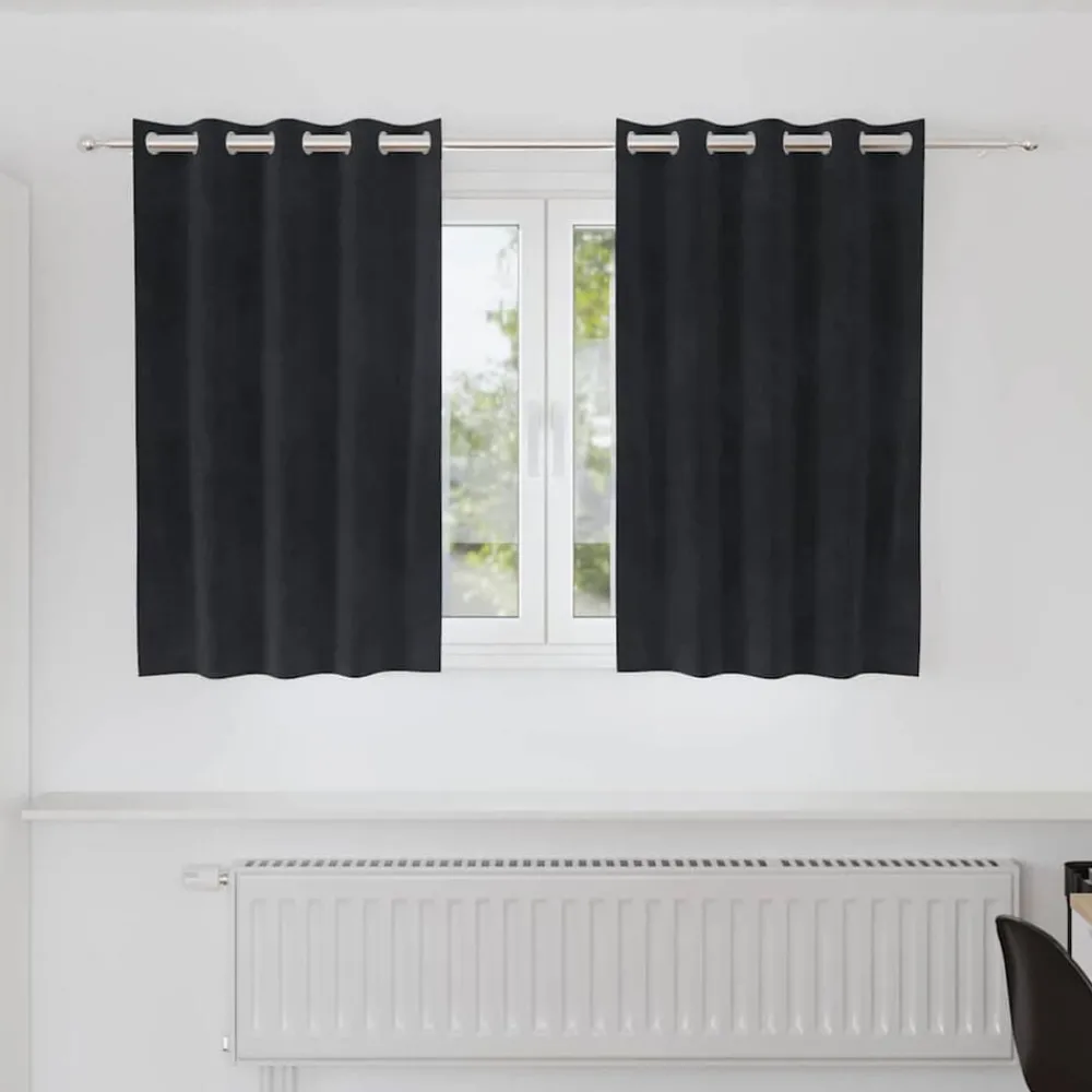 Verduisterende gordijnen 2 pcs 140 x 140 cm Fluweel>vidaXL New