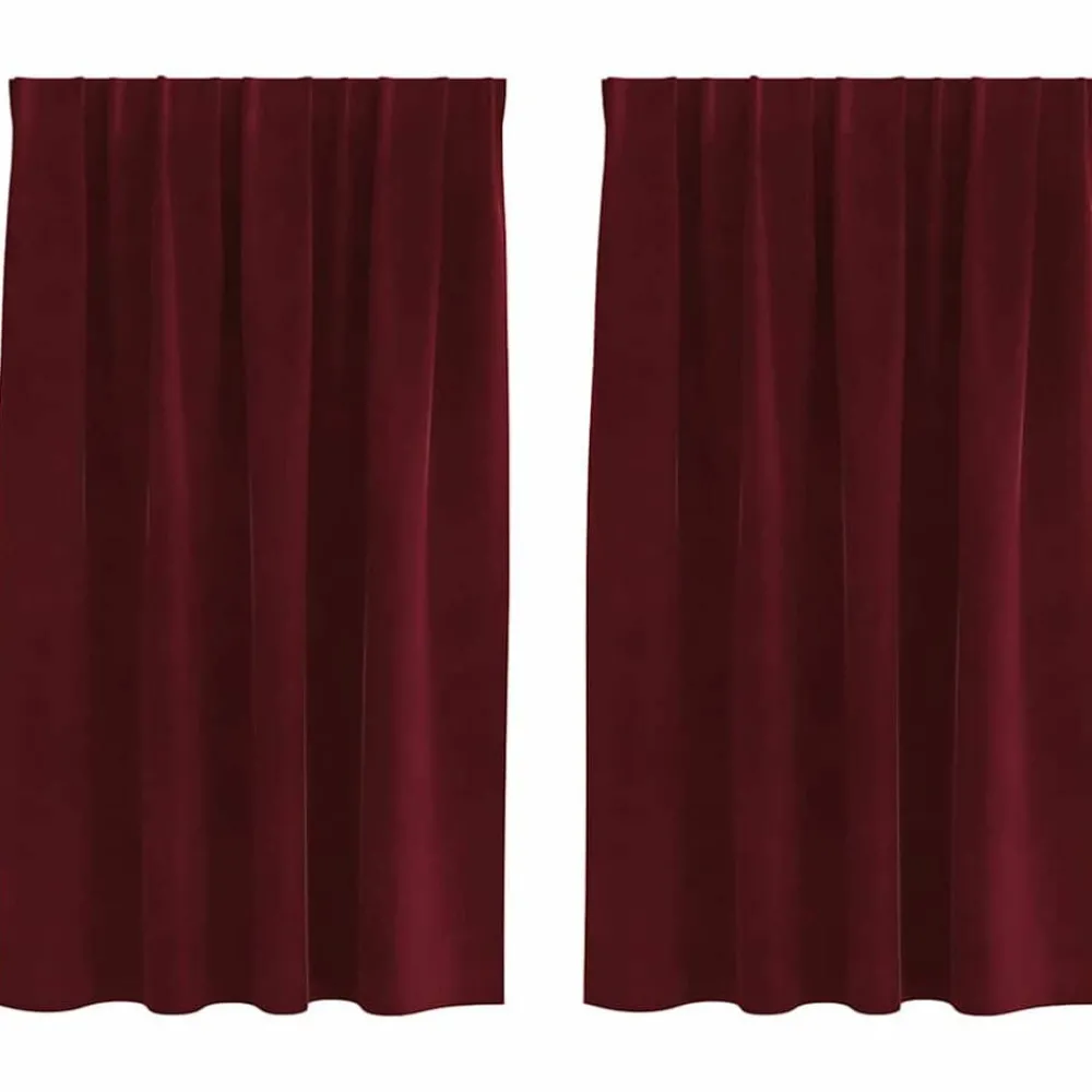 Verduisterende gordijnen 2 pcs 140 x 140 cm Fluweel>vidaXL Hot