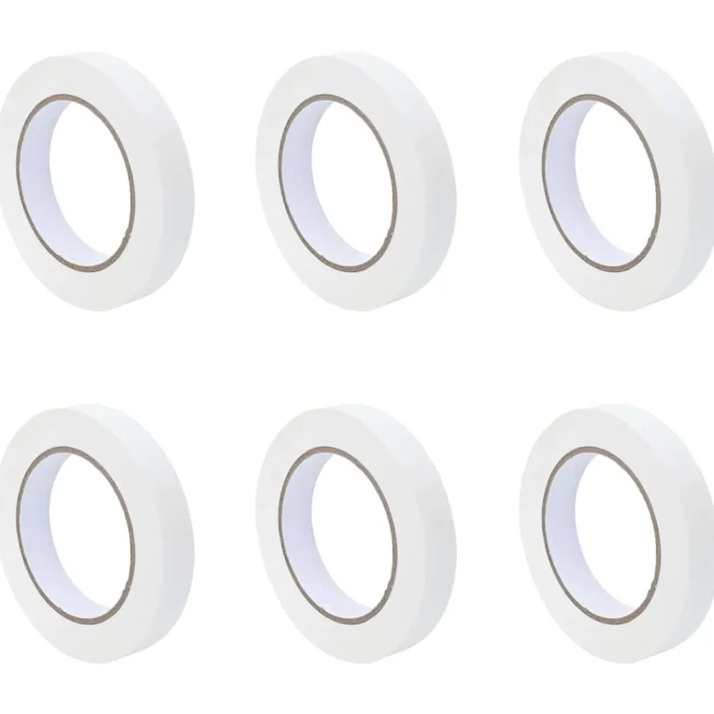 Verf Maskertapes 6 pcs Wit 19mm x 50m Papier>vidaXL Clearance