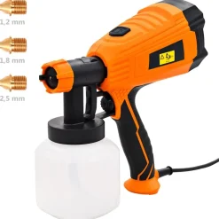 Gereedschap*vidaXL Verfspuit elektrisch met 3 mondstukken 500 W 800 ml