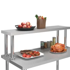 Catering & Horeca*vidaXL Verhoging voor werktafel 120x30x35 cm roestvrij staal