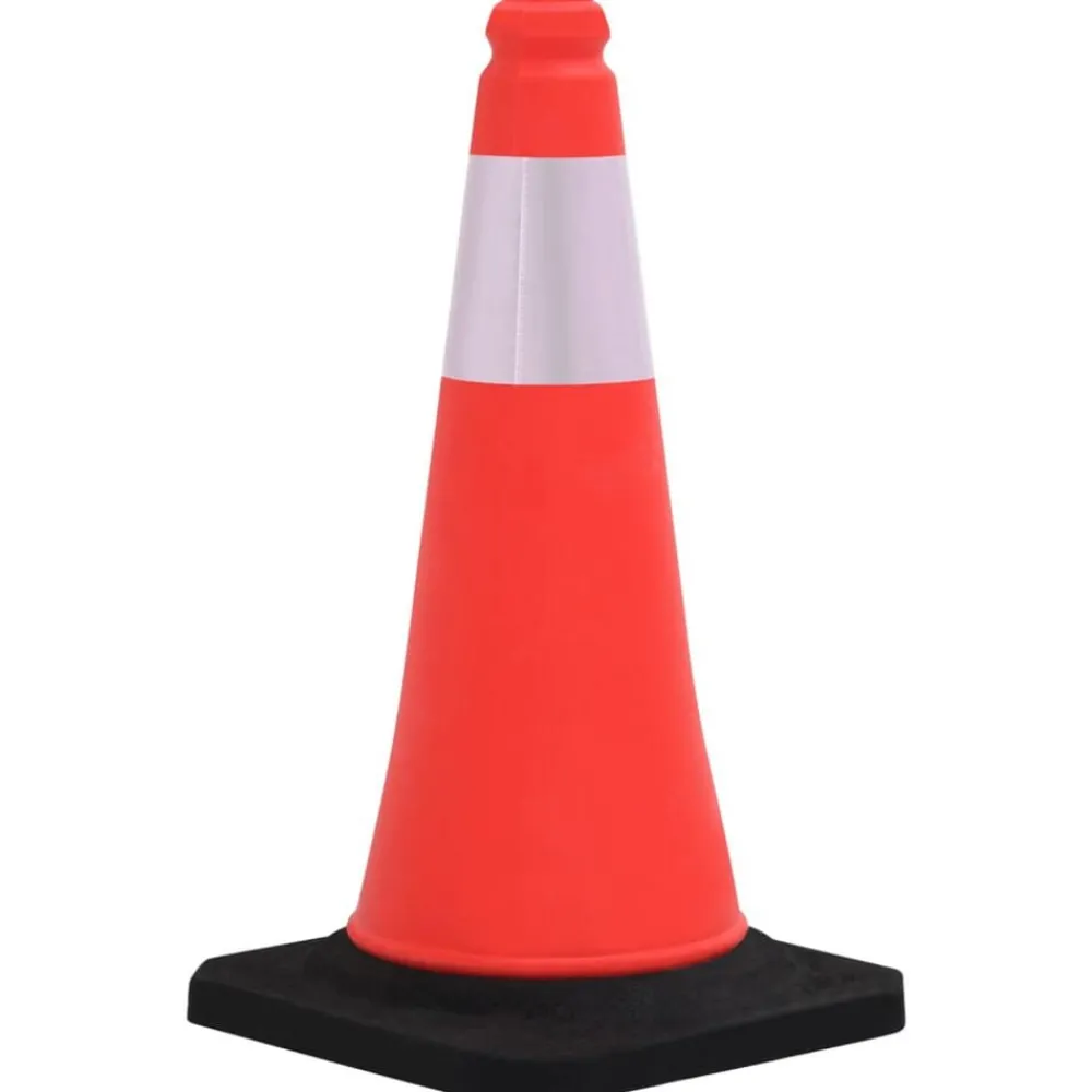 Verkeerskegels met zware basis 4 st reflecterend 50 cm>vidaXL Best