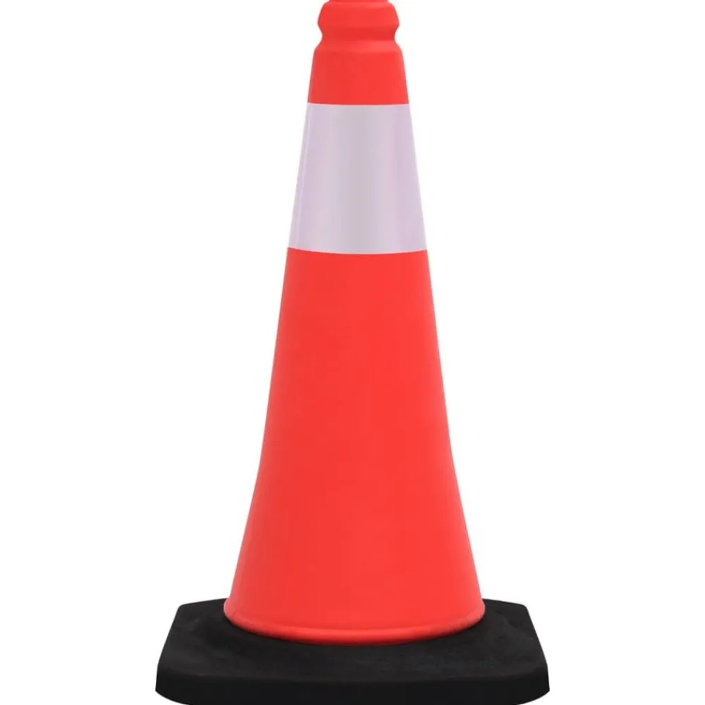 Verkeerskegels met zware basis 4 st reflecterend 50 cm>vidaXL Best
