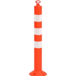 Verkeerspalen met ketting 10 st 75 cm PE><noscript><img width=