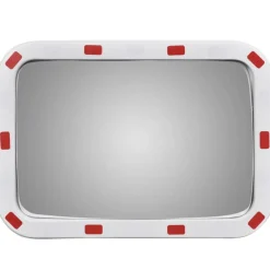 Uithangborden*vidaXL Verkeersspiegel rechthoekig met reflectors 40x60 cm