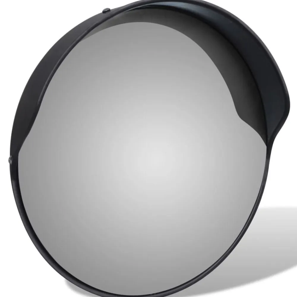 Uithangborden*vidaXL Verkeersspiegel voor buiten 30 cm PC-kunststof Zwart