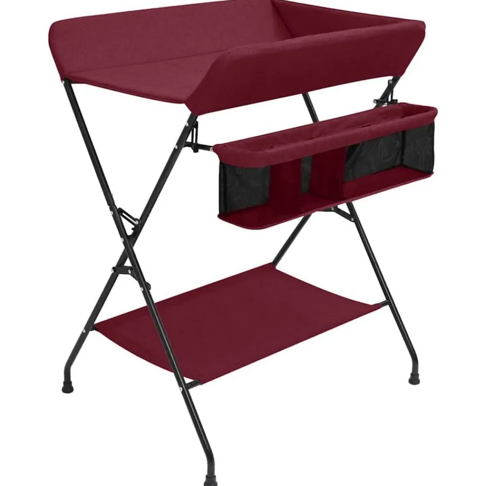 Luiermaterialen*vidaXL Verschoontafel ijzer Rood