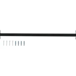 Bouwmaterialen*vidaXL Verstelbare raamveiligheidsbalk 710 -1200 mm Staal Zwart