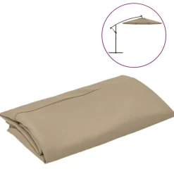 Vervangingsdoek voor zweefparasol 300 cm>vidaXL Outlet