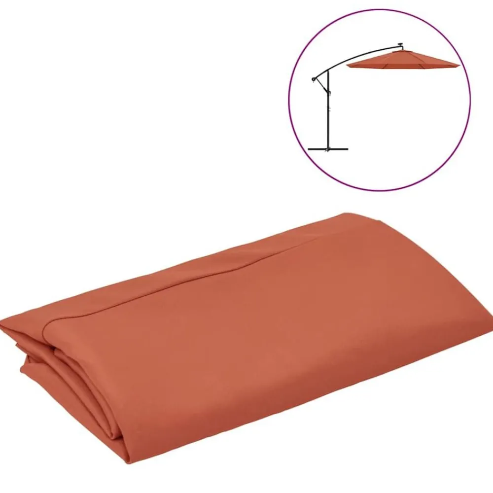 Vervangingsdoek voor zweefparasol 300 cm kleurig>vidaXL New