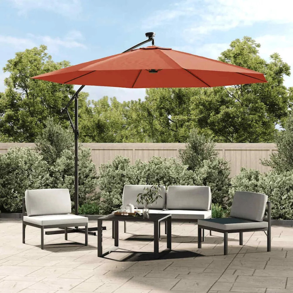 Vervangingsdoek voor zweefparasol 300 cm kleurig>vidaXL New