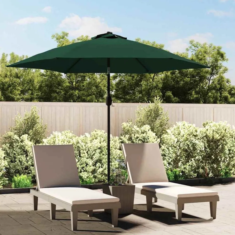Tuin & Gazon*vidaXL Vervangingsdoek voor parasol 300 cm Groen