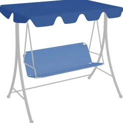 Tuin & Gazon*vidaXL Vervangingsluifel voor schommelbank 188/168x145/110 cm Blauw