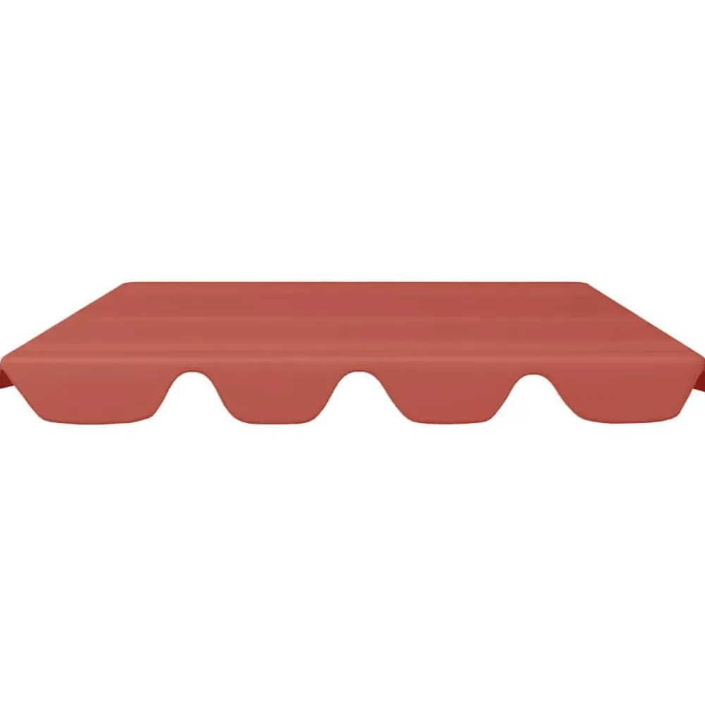 Tuin & Gazon*vidaXL Vervangingsluifel schommelbank 188/168x145/110 cm Terracotta