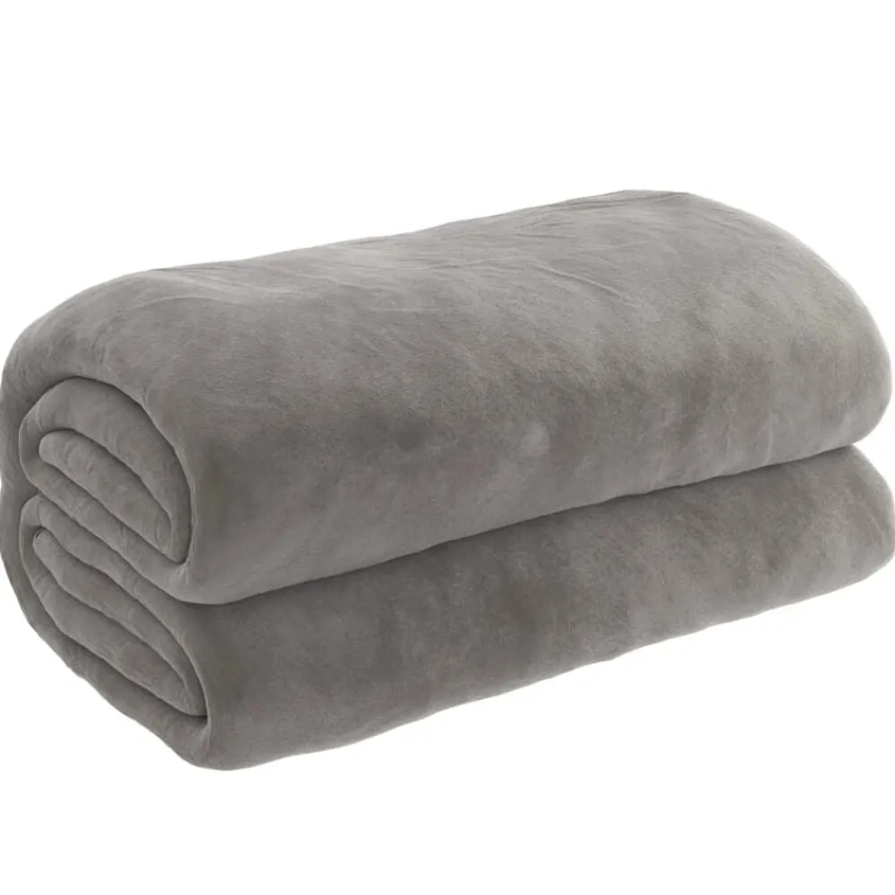 Linnengoed*vidaXL Verzwaringsdeken met hoes 200x200 cm 13 kg stof grijs